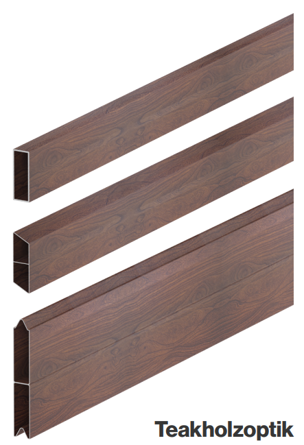 HPL-Paneele Teakholzoptik