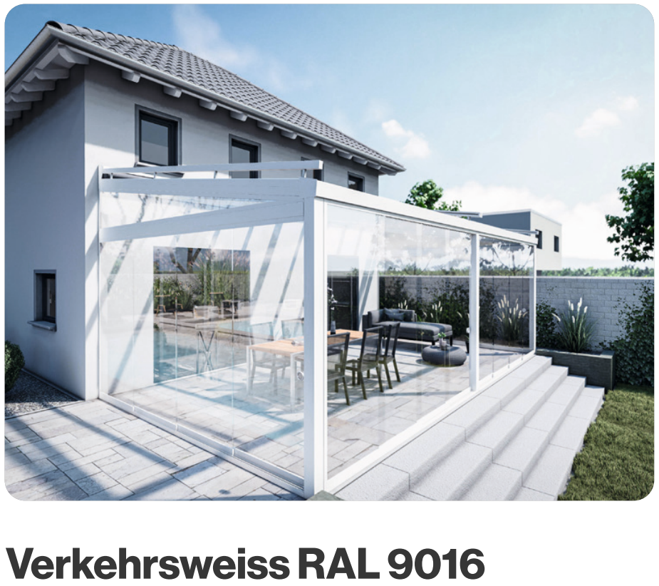 Wintergarten Farbe Weiß